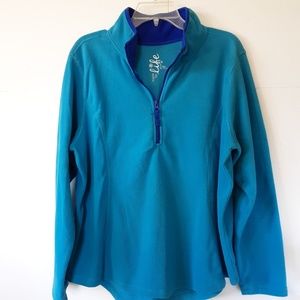 Made for Life Blue Quarter Zip Fleece jacket XL
